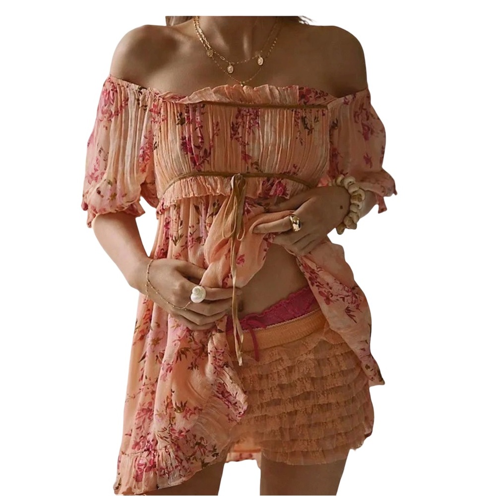 Free People Marney Mini dress-size Large-NWT - Picture 4 of 9